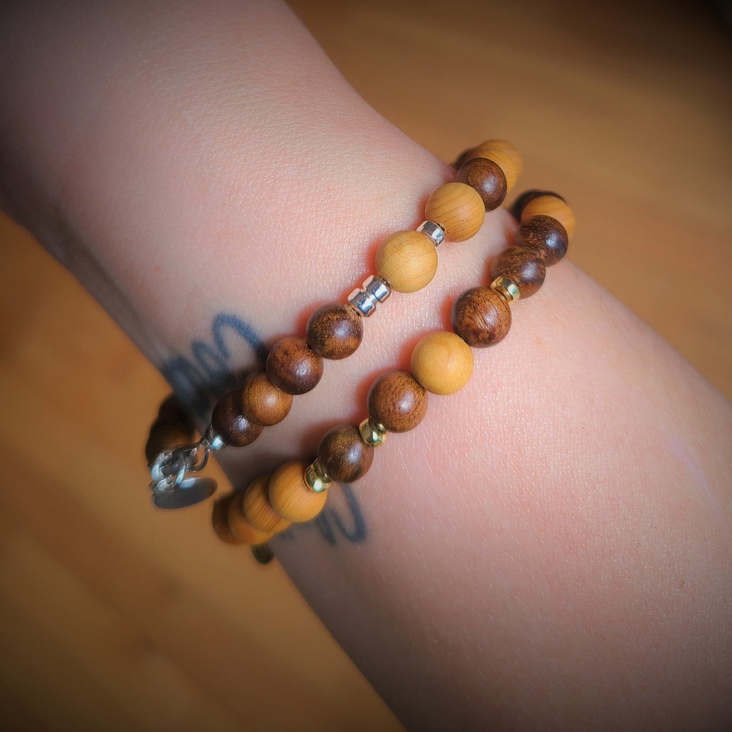 Cedar & Sandalwood Steel Bracelet