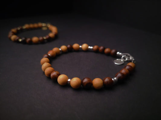 Cedar & Sandalwood Steel Bracelet